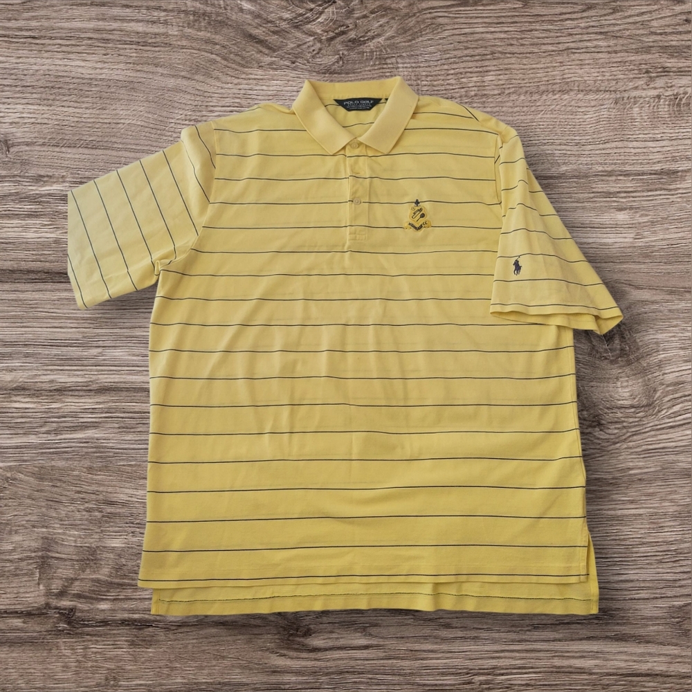 Polo Gulf Ralph Lauren 100% Pina Cotton Polo Shirt Sz XL Milwaukee CC Lo…